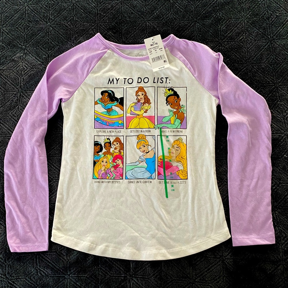 Disney 7/8 Girls Long Sleeve Shirt
